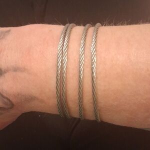 Silver Cable Wire Bracelet